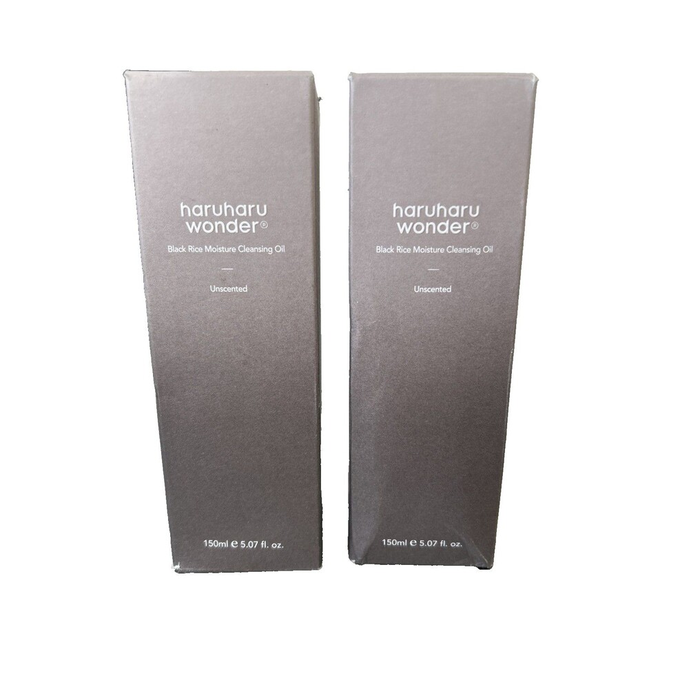 HARUHARU Facial Cleanser LOT 2 Wonder Black Rice Moisture Cleansing Oil 5.07 oz